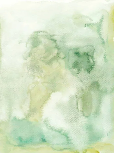 Зеленый Абстрактный Бумажный Текстурный Фон Акварелью Всплеск Акварели — стоковый вектор