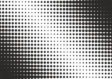 Abstract halftone texture. Black dots on a white background clipart