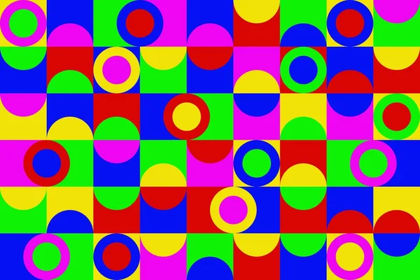 Geometrik Minimalistik Parlak Renk Kompozisyon Şablonu Web Pankartı Için Skandinav — Stok Vektör