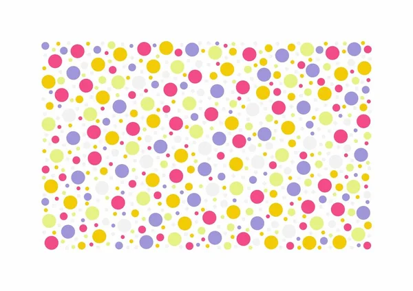 Kolorowe Kółka Kropki Chaotyczne Kręgi Wzorców Ilustracje Stockowe bez tantiem
