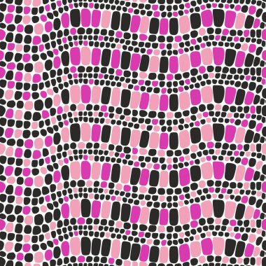 Pembe ve siyah piton desenli kusursuz desen.