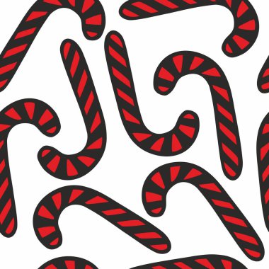 Eğlenceli Noel şekerlemeleri pürüzsüz desenli.