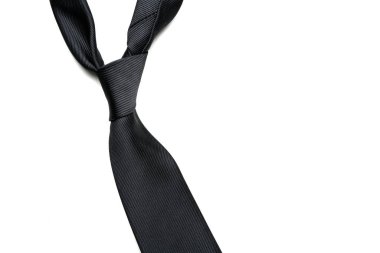 Mens necktie on white background. High quality photo