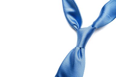 Mens necktie on white background. High quality photo