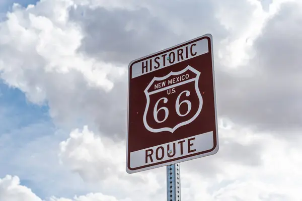 历史路径66路标 高质量的照片 — 图库照片