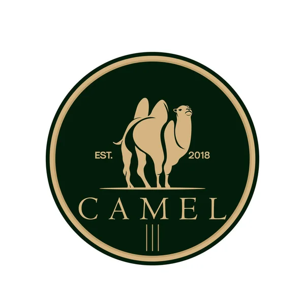 Çöl deve silueti logosu tasarımı