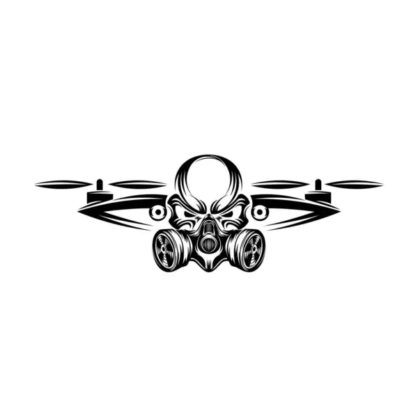 drone logo design vector illustration