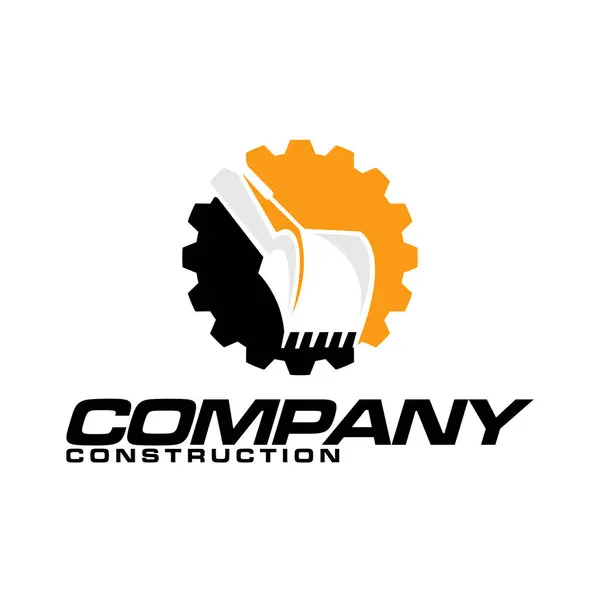 Çember kazıcı logo şablonu vektörü