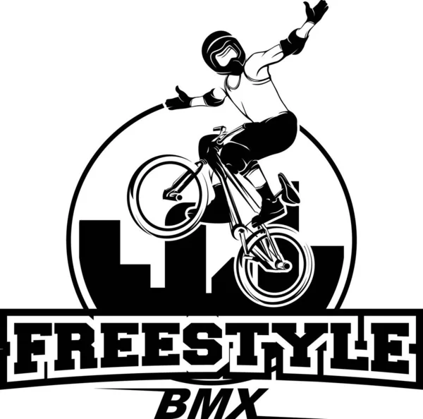 BMX tasarım vektör illüstrasyonu, yaratıcı BMX logo tasarım konsept şablonu, sembol simgeleri