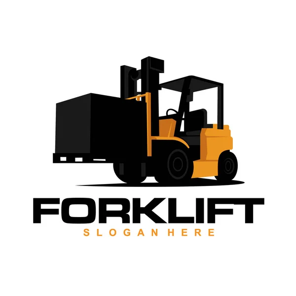 Forklift logoları. Forklift şirketi sembolleri, depoları, kiralama, depolama ve diğer işletmeler için uygun