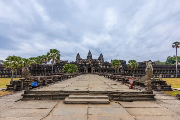 Entrada Para Angkor Wat Perto Siem Reap Perto Siem Reap — Fotografia de Stock