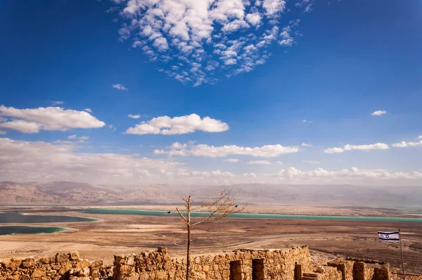 stock image View from Massada over to Jordan