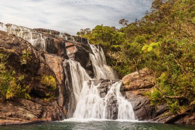 Fırıncılar Falls Horton Plains, Sri Lanka. Fırıncılar şelale yüksekliği 20 metre ve düşüyor efendim Samuel Baker, ünlü kaşif yapıldı sonra adlandırılmıştır