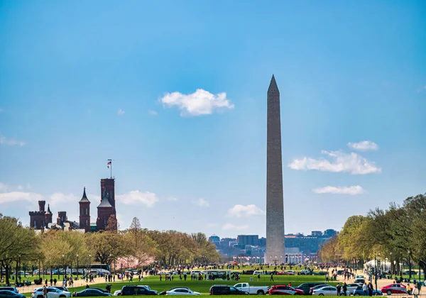 Μνημείο Της Ουάσιγκτον Στην Πρωτεύουσα Των Ηπα — Φωτογραφία Αρχείου