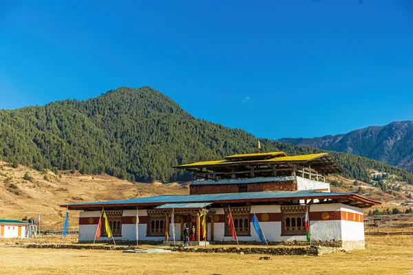 Khewang Lhakhang Tempel Wird Der Umgangssprache Auch Chulukhe Genannt Weil — Stockfoto