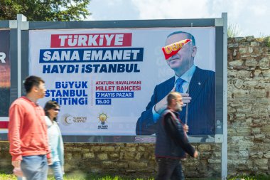 Türkiye Cumhurbaşkanı ve Halk İttifakı 'nın cumhurbaşkanı adayı Recep Tayyip Erdoğan' ın kampanyası