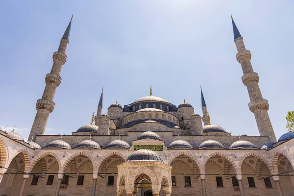 Nádvoří Mešity Sultána Ahmeta Nebo Modré Mešity — Stock fotografie