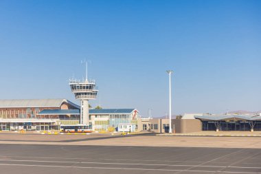 The Hosea Kutako International Airport in Windhoek clipart