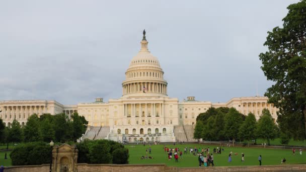 Långsam Bild Kapitolium Byggnaden Washington — Stockvideo