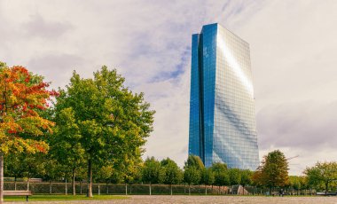 HQ of the European Central Bank ECB or EZB clipart