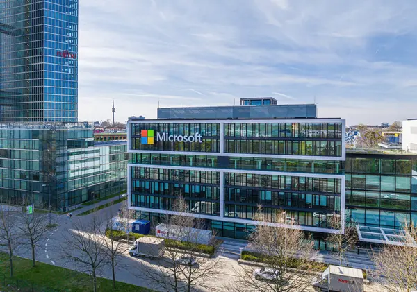 stock image Microsoft european HQ in Munich, Germany