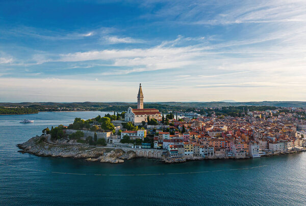 Old town Rovinj in the afternoon