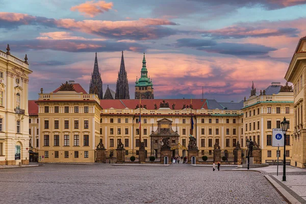 stock image Prague Castle Hradcin in Fall