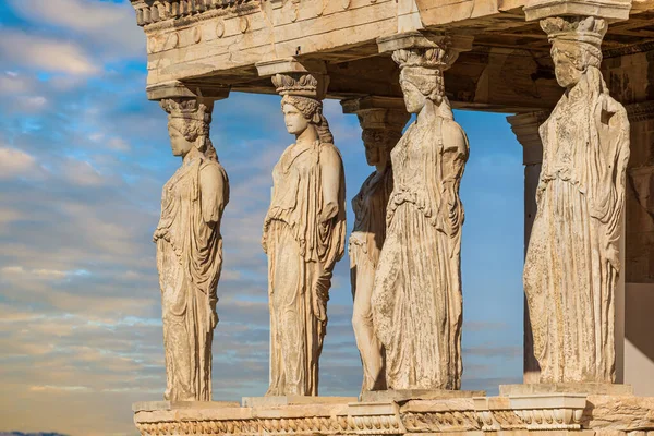 Famoso Erechtheum Templo Atenea Polias Sitio Acrópolis Imagen De Stock
