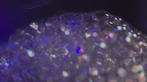 Concepto Multiverso Con Burbujas Azules Iluminadas — Vídeos de Stock