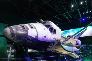 Uzay Mekiği Atlantis Kennedy Uzay Merkezi 'nin ziyaretçi kompleksinde