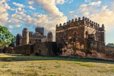 Fasilides Castle, founded by Emperor Fasilides in Gondar, once the old imperial capital and capital of the historic Begemder Province. clipart