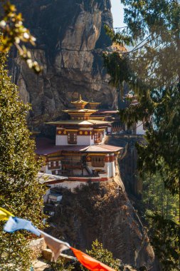Paro, Butan 'daki Taktshang Goemba ya da Tigers Nest Manastırı