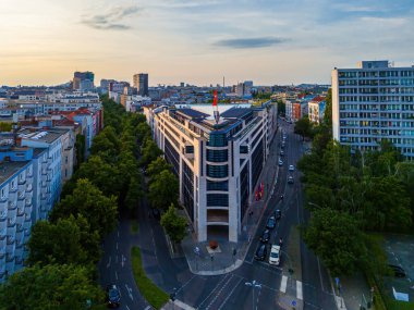 The Willy-Brandt-Haus, headquarters of the Social Democratic Party SPD Sozialdemokratische Partei Deutschlands clipart