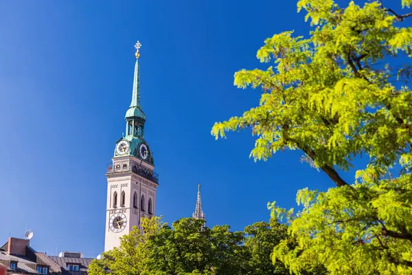 stock image The spire of the Alter Peter church in Munich