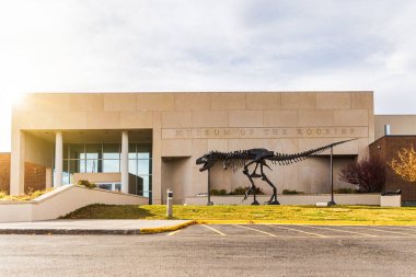 Dinozor paleontolojik koleksiyonu ve en büyük T-Rex kafatası ile tanınan Rocky Müzesi Bozeman 'daki Montana Eyalet Üniversitesi MSU kampüsünde..