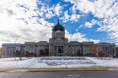 State capitol complex in Helena, capital of Montana state in autumn clipart