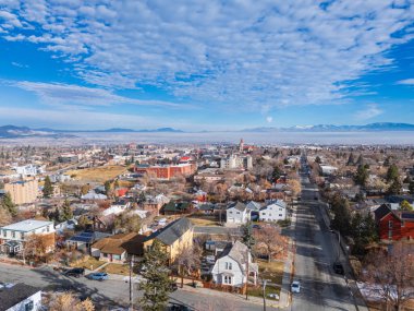 Helena şehir panoraması, St. Helena Dağ Katedrali ile MT