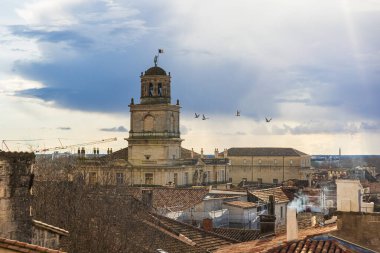 Arles Şehri 'nin Hava Görüntüsü