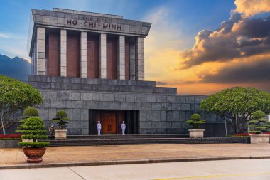 Ho Chi Minhs Mozolesi Vietnamlı devrimci lider Ho Chi Minh 'in dinlenme yeridir, Hanoi Vietnam.