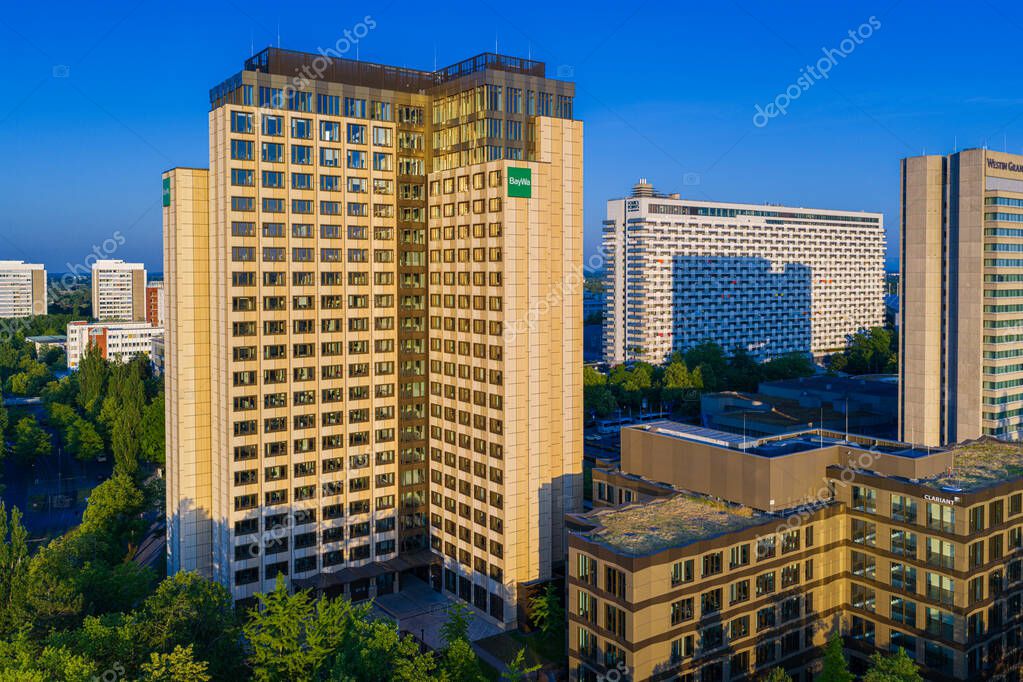 Headquarters of BayWa, a company which operates in agriculture, building materials and energy sector.