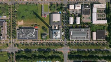 Almanya 'daki Bremen Üniversitesi kampüsünün yüksek çözünürlüklü uydu görüntüsü.