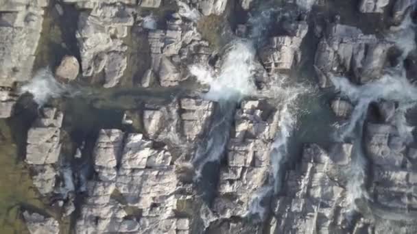 Images Aériennes Drones Sur Sentier Récréatif Long Des Rives Rivière — Video