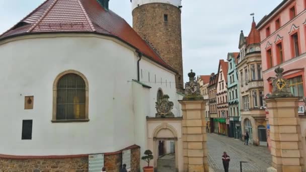 Μια Μαγευτική Οπτική Περιήγηση Της Jelenia Gora Πολωνία Ξεδιπλώνεται Αυτό — Αρχείο Βίντεο