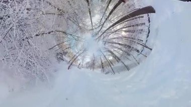 Bu 360 derecelik sanal gerçeklik videosunda sakin bir kış ormanında büyüleyici bir yolculuğa çıkın. Çekilen görüntüler sizi karla kaplı bir ormanlık alana götürüyor. Orada kendinizi...