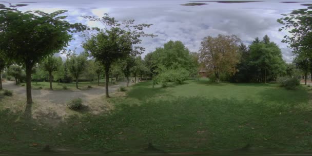 Denna Graders Video Erbjuder Fängslande Resa Genom Fantastisk Park Nedsänkt — Stockvideo