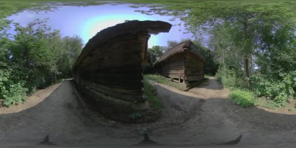 Tato 360 Stupňová Virtuální Prohlídka Vás Provede Tradiční Venkovskou Vesnicí — Stock video