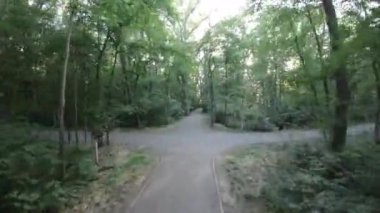 Kendinizi doğanın sükunetine bırakın. Bu büyüleyici bisiklet sürme videosuyla nefes kesici bir parkın içinden geçin. Video sizi yemyeşil ormanlarda huzurlu bir yolculuğa çıkarıyor.