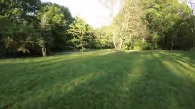 Kendinizi doğanın sükunetine bırakın. Bu büyüleyici bisiklet sürme videosuyla nefes kesici bir parkın içinden geçin. Bereketli yeşil ağaçlar, canlı çiçekler ve cıvıldayan kuşlar huzurlu bir atmosfer yaratıyor.