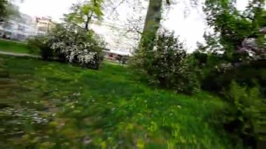 Bu, parkta yürüyüşün birinci şahıs bakış açısı videosu. Video, Polonya 'nın Opole kentinde çekildi ve yemyeşil ağaçlar, renkli çiçekler ve huzurlu bir atmosfer içeriyor. Video mükemmel.
