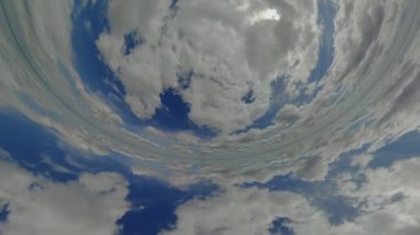 Bu hızlandırılmış video tüm gün boyunca gökyüzünü göstermektedir. Video, güneşin doğudan doğmasıyla başlar ve güneşin batıdan batmasıyla biter. Bu arada, video gökyüzünü gösteriyor.